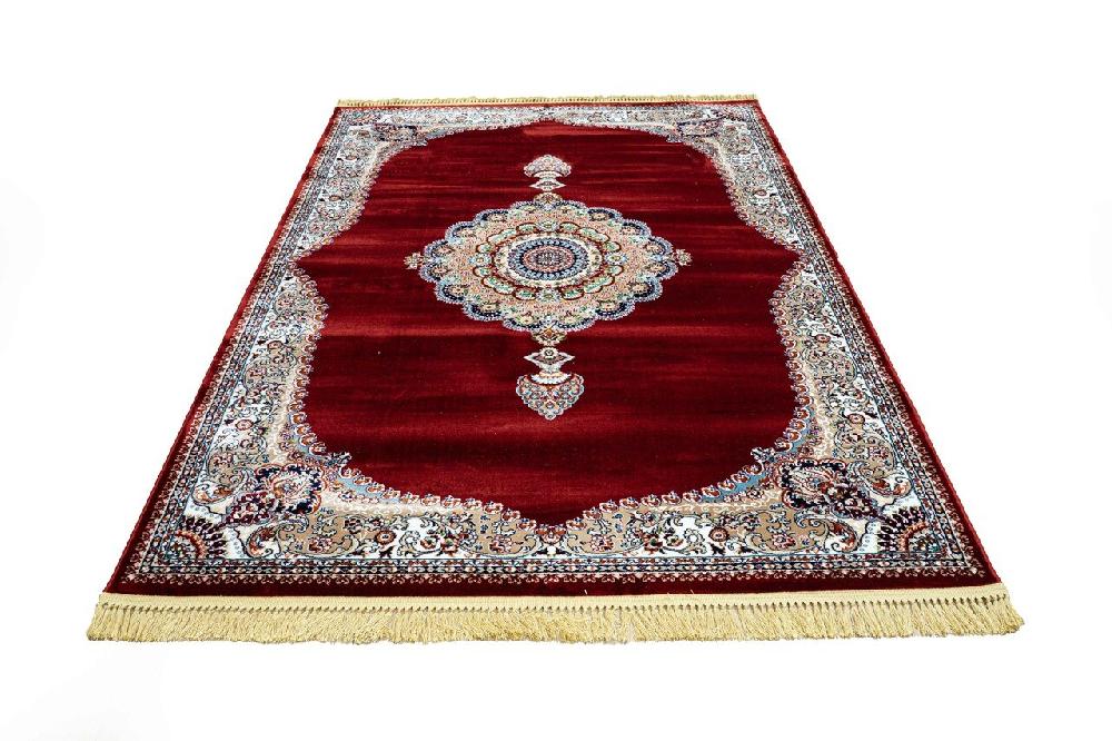 Flycarpets Isfahan Vloerkleed - Oosters Medaillon Klassiek - Rood