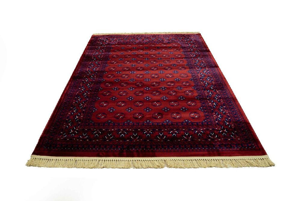 Flycarpets Isfahan Vloerkleed - Perzisch Medaillon Klassiek - Rood