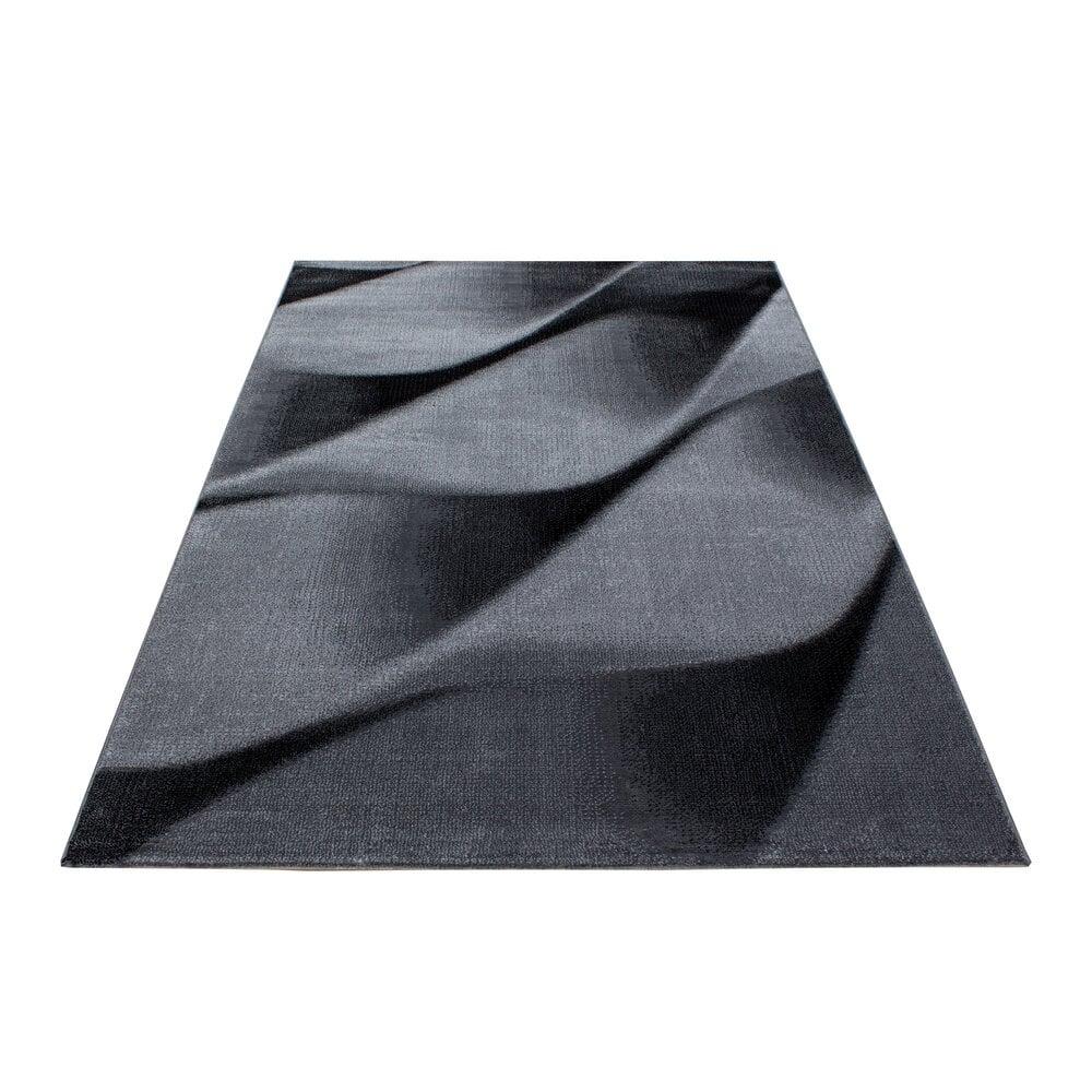 Flycarpets Jaden Modern Zwart / Grijs Vloerkleed - Laagpolig