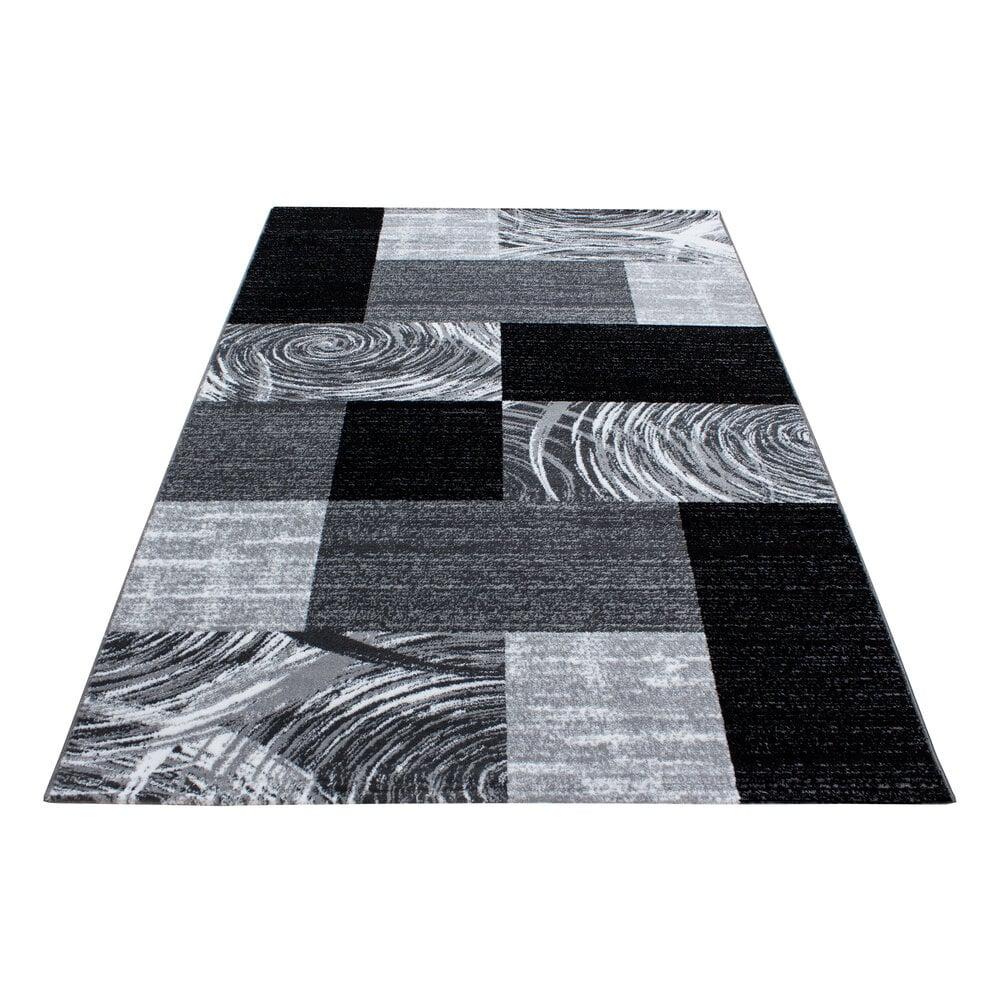 Flycarpets Jaden Modern Zwart / Grijs Vloerkleed - Laagpolig