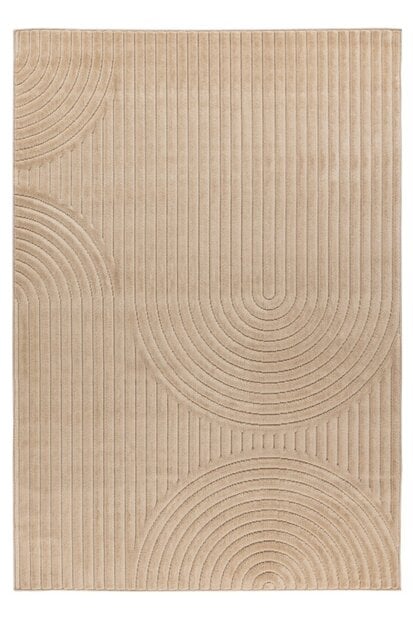 flycarpets Justina vloerkleed - Japandi Stijl Voor Binnen & Buiten Modern - Beige