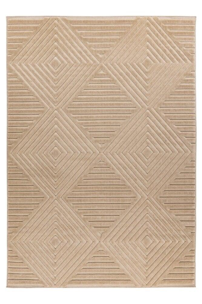 Flycarpets Justina Vloerkleed - Japandi Stijl Voor Binnen & Buiten Modern - Beige