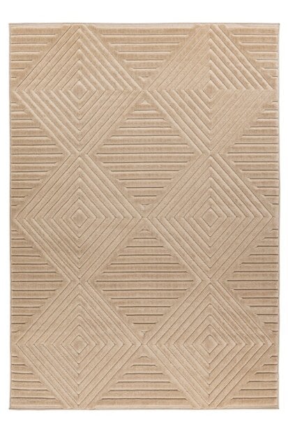 flycarpets Justina vloerkleed - Japandi Stijl Voor Binnen & Buiten Modern - Beige