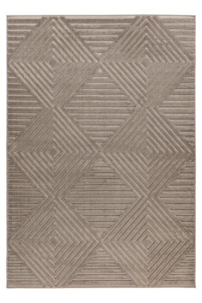 flycarpets Justina vloerkleed - Japandi Stijl Voor Binnen & Buiten Modern - Zilver / Grijs