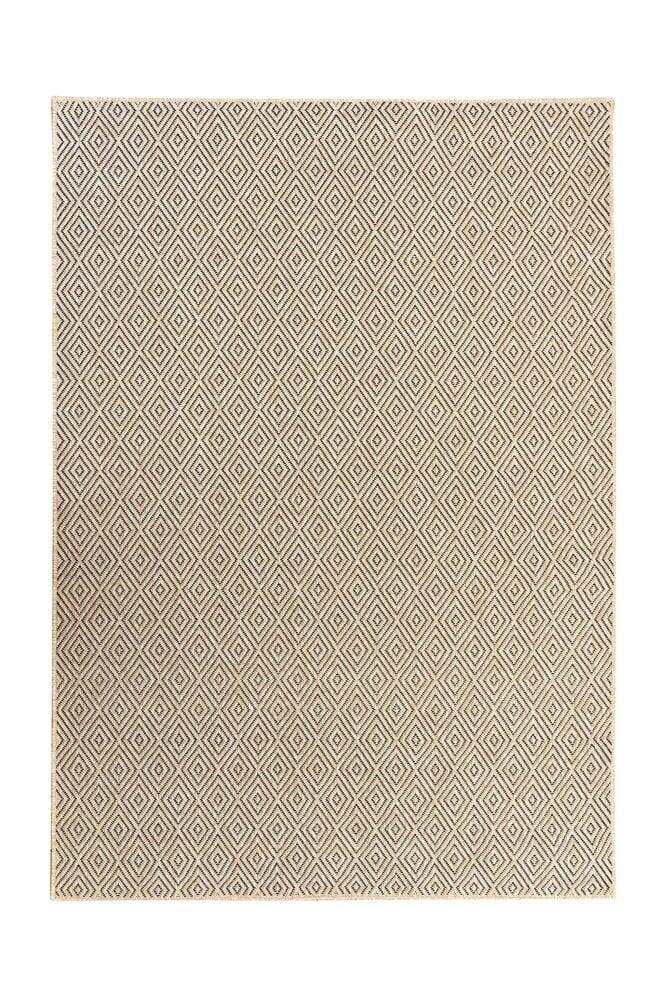 Flycarpets Jute Look Buitenkleed - Ceres Geruit Naturel / Zwart