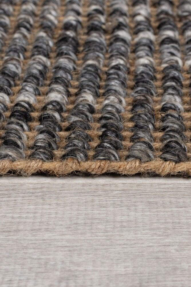 Flycarpets Jute Ombre Laagpolig Wol Mix Vloerkleed - Elegante Warmte & Stijl