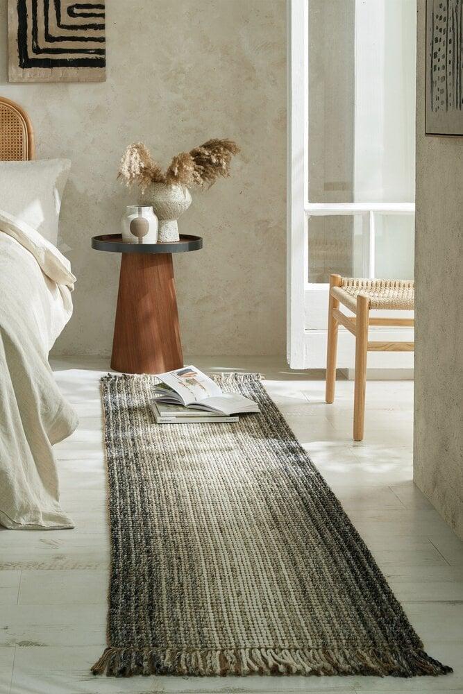 Flycarpets Jute Ombre Laagpolig Wol Mix Vloerkleed - Elegante Warmte & Stijl