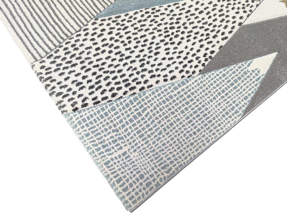 Flycarpets Kids Kinderkamer Blauw Vloerkleed - Berg Motief