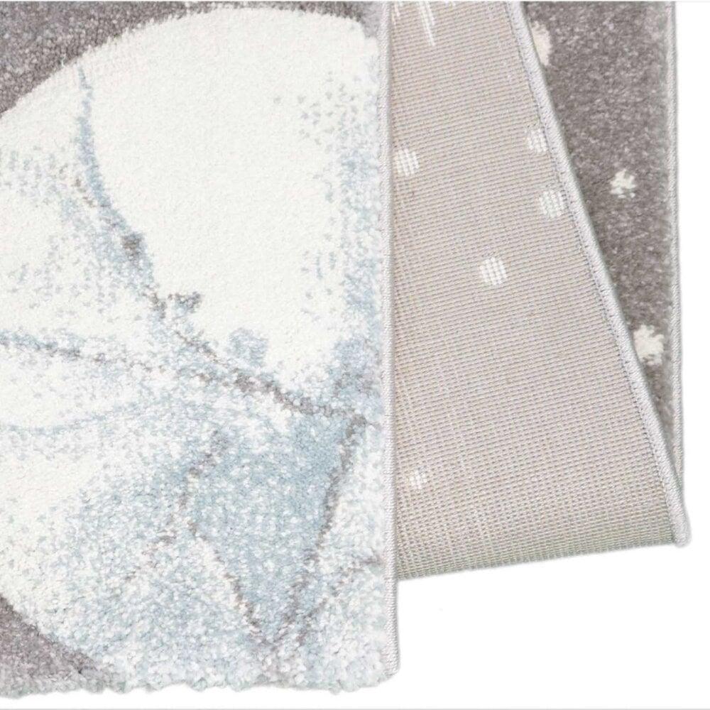 Flycarpets Kids Planeten Kinderkamer Grijs Vloerkleed