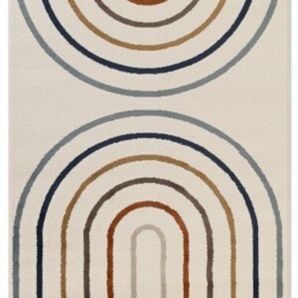 Flycarpets Kindervloerkleed - Adventures Japandi Crème/Kleurrijk