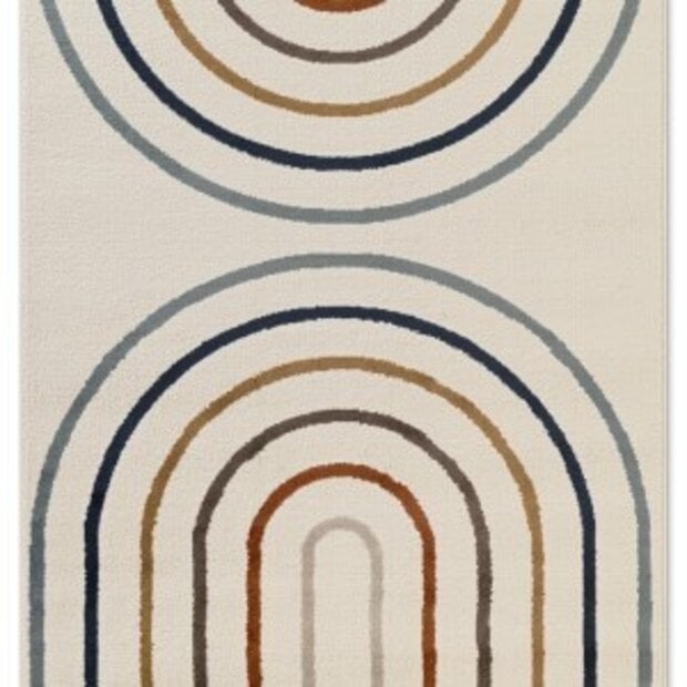 flycarpets Kindervloerkleed - Adventures Japandi Crème/Kleurrijk