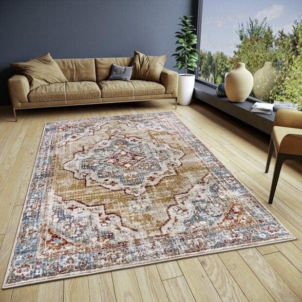 flycarpets Klassiek Vintage vloerkleed - Strozzi Rood/Multi
