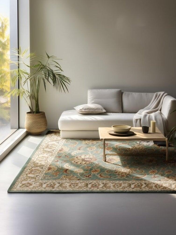 Flycarpets Klassiek Vloerkleed - Herat Harirud Mint Groen