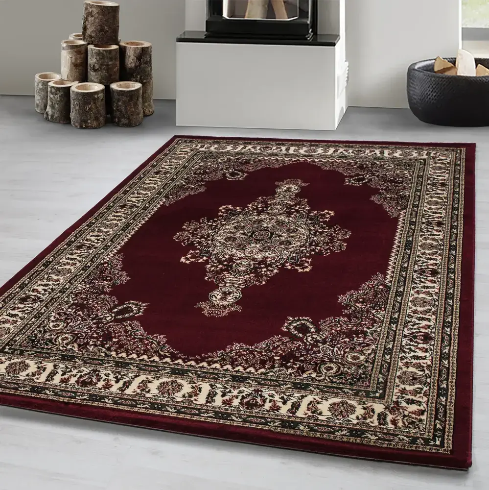 Flycarpets Klassiek Vloerkleed - Marrakesh Medaillon Rood