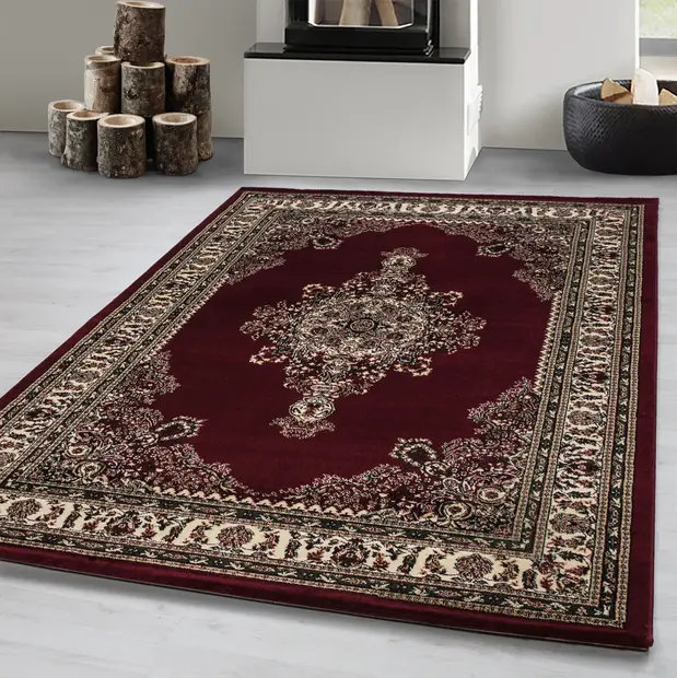 flycarpets Klassiek vloerkleed - Marrakesh Medaillon Rood