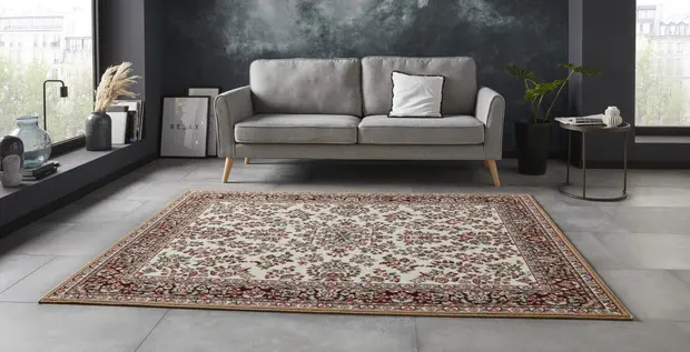 flycarpets Klassiek vloerkleed - Oriental Beige/Crème