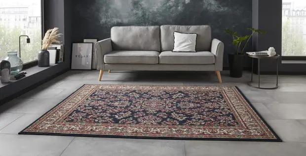 flycarpets Klassiek vloerkleed - Oriental Donkerblauw
