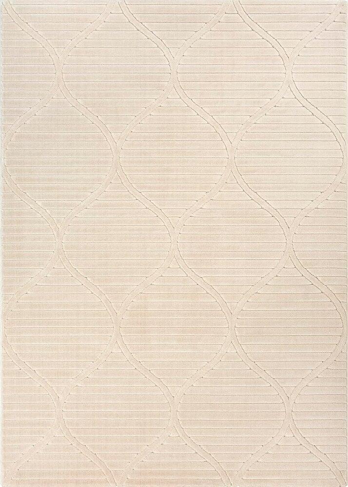 Flycarpets Laagpolig Vloerkleed Delia - Barok Design - Beige