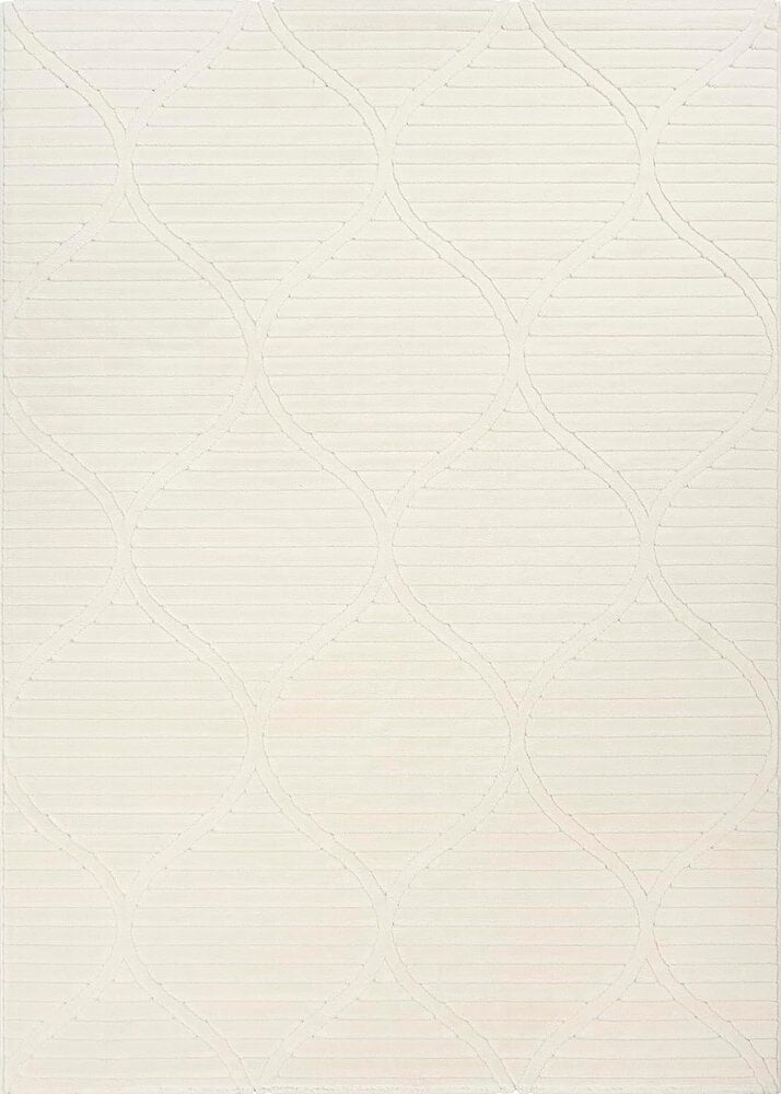 Flycarpets Laagpolig Vloerkleed Delia - Barok Design - Creme