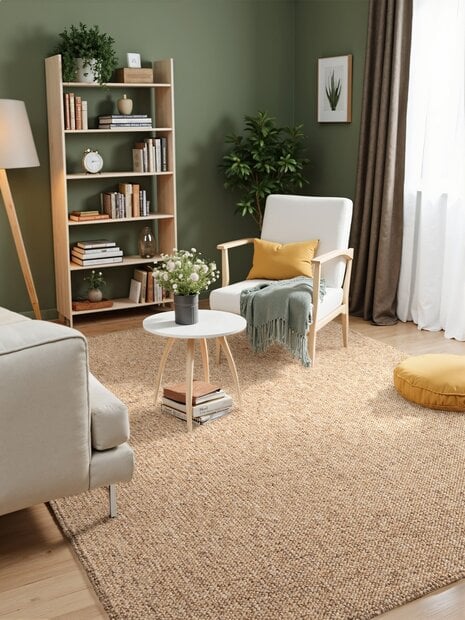 flycarpets Laagpolig vloerkleed - Rocco Bolletjes Beige