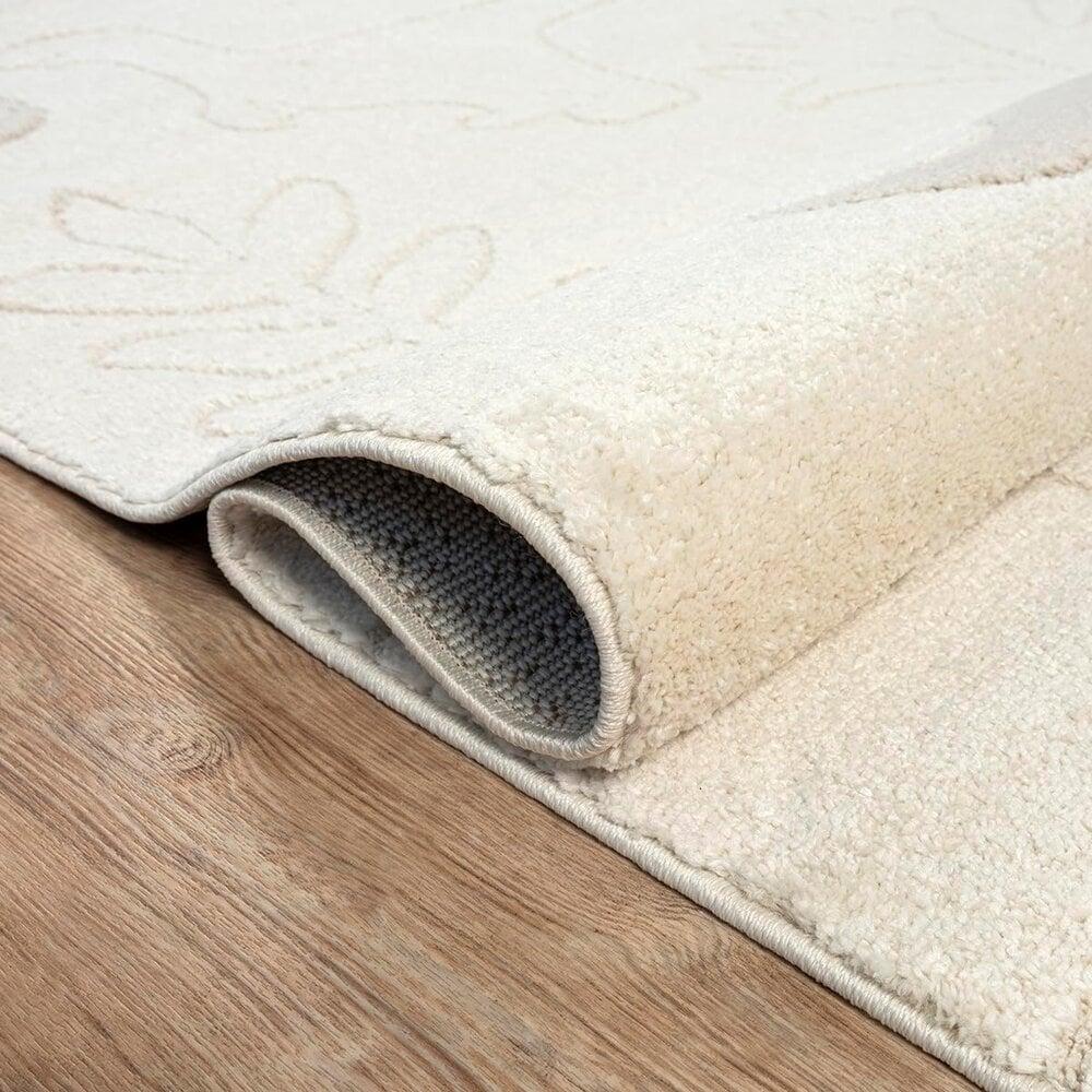 Flycarpets Laagpolig Vloerkleed Theora - Dino Avontuur - Kinderkamer - Creme