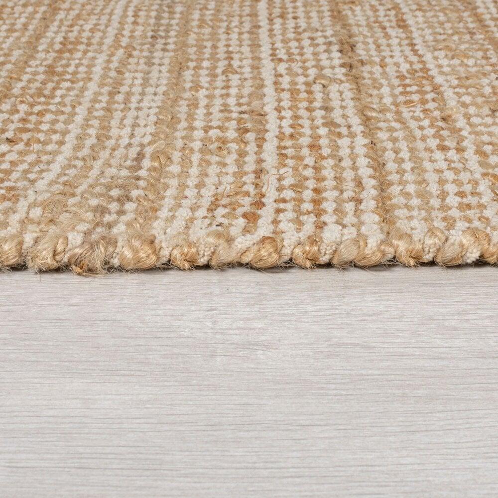 Flycarpets Levi Jute Modern Effen Handgeweven - Laagpolig - Naturel