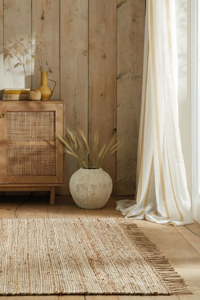 flycarpets Levi Jute Modern Effen Handgeweven - Laagpolig - Naturel