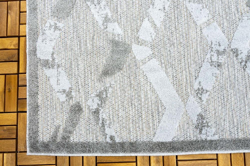 Flycarpets Lilah Indoor & Outdoor Grijs Vloerkleed - Geruit