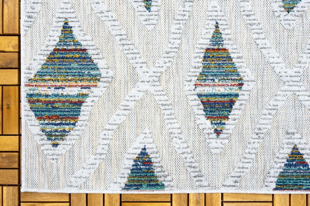 Flycarpets Lilah Indoor & Outdoor Multi Vloerkleed - Geruit