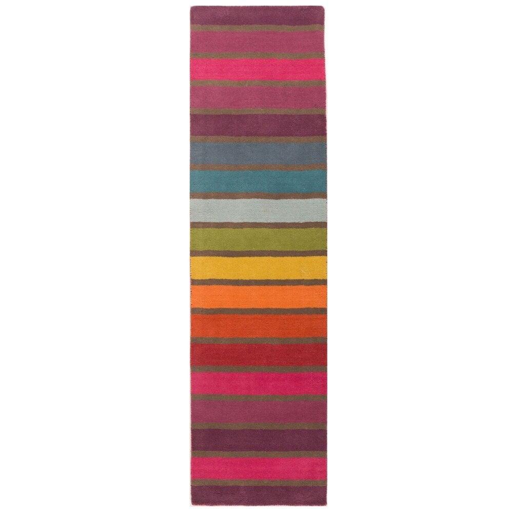 Flycarpets Loper Modern Vloerkleed - Candy - Laagpolig - Gestreept - Multi: Levendige Luxe & Duurzaamheid