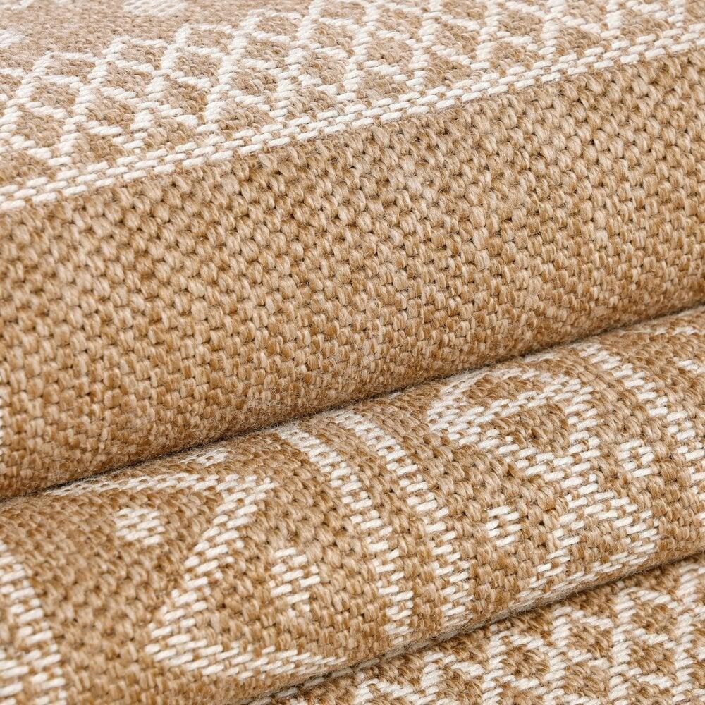 Flycarpets Lucia Naturel Sisal Beige Vloerkleed - Buitenkleed Voor Binnen & Buiten