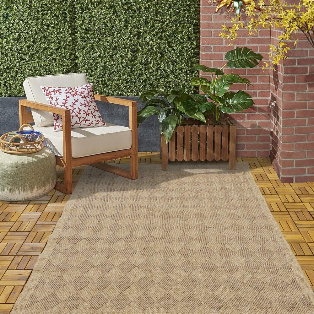 Flycarpets Lucia Naturel Sisal Beige Vloerkleed - Buitenkleed Voor Binnen & Buiten
