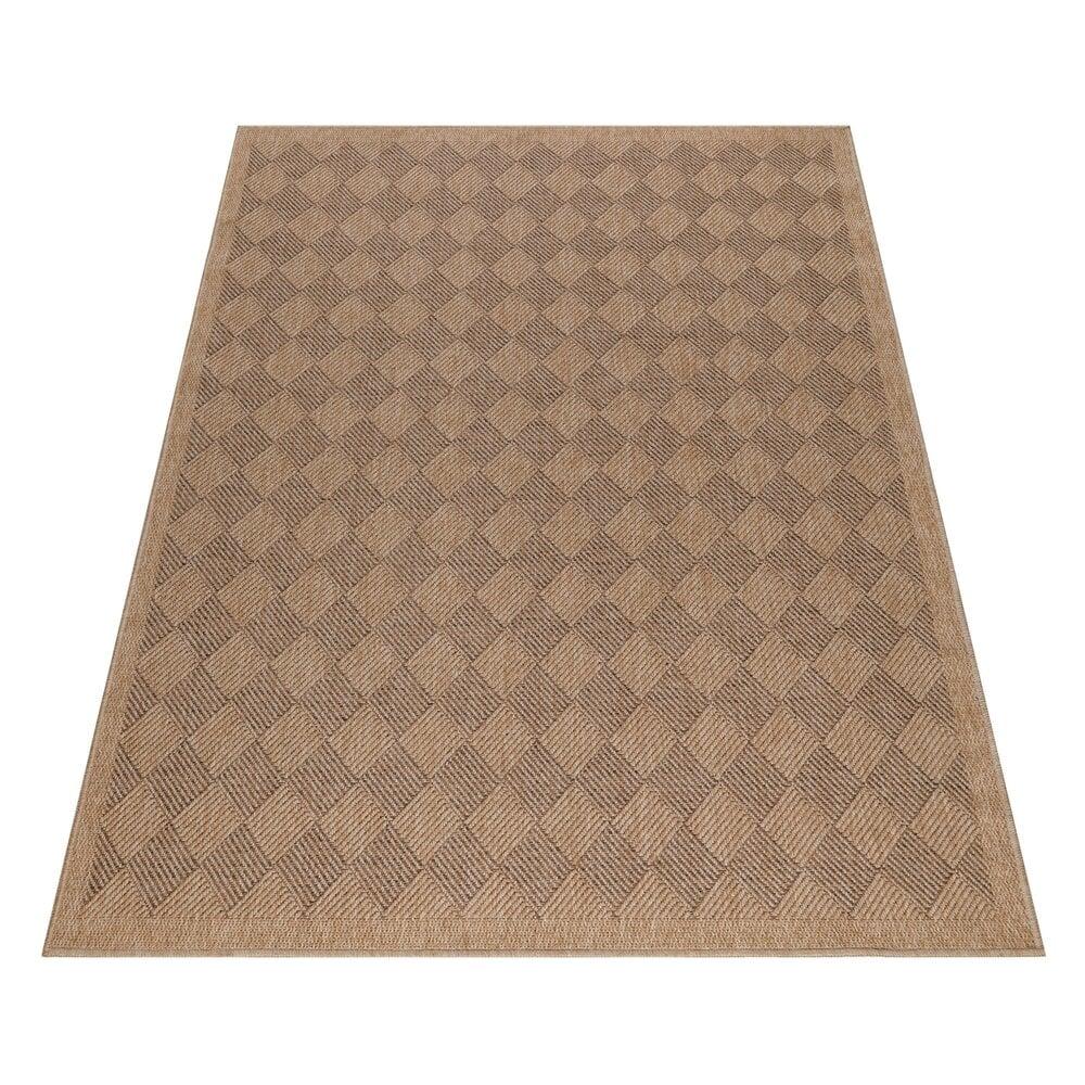 Flycarpets Lucia Naturel Sisal Beige Vloerkleed - Buitenkleed Voor Binnen & Buiten