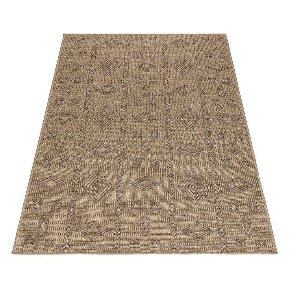 Flycarpets Lucia Naturel Sisal Beige Vloerkleed - Buitenkleed Voor Binnen & Buiten