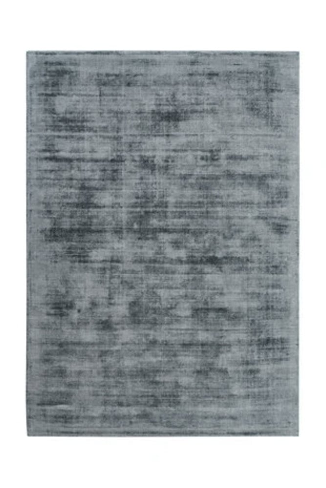 Flycarpets Lumbini Effen Viscose Zilver Vloerkleed - Handgeweven