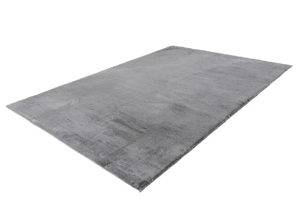 Flycarpets Magna Hoogpolig Grijs Vloerkleed - Effen Zacht