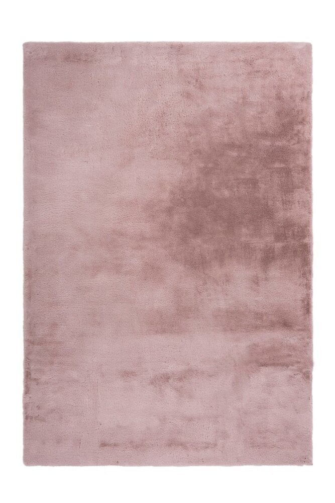 Flycarpets Magna Hoogpolig Pastel Roze Vloerkleed - Effen Zacht