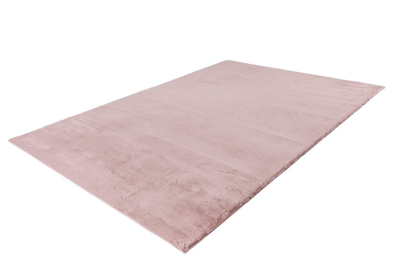 Flycarpets Magna Hoogpolig Pastel Roze Vloerkleed - Effen Zacht
