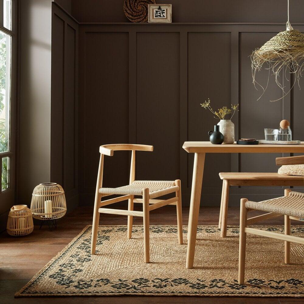 Flycarpets Maisie Laagpolig Jute Vloerkleed - Natuurlijk & Trendy