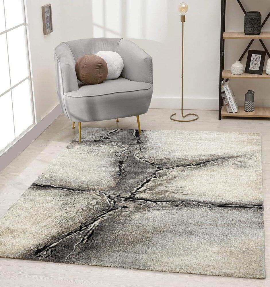 Flycarpets Maratta Vintage Modern Bruin - Beige - Grijs Vloerkleed