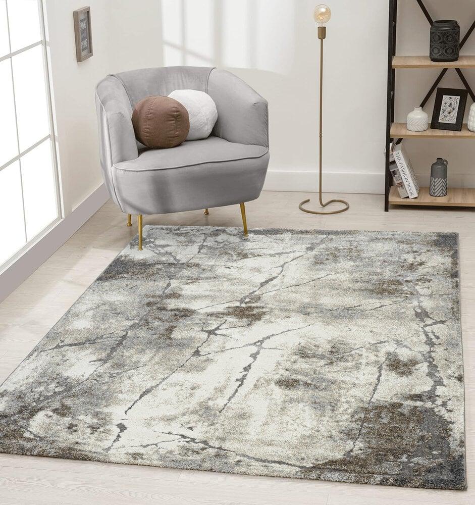 Flycarpets Maratta Vintage Modern Bruin - Beige - Grijs Vloerkleed