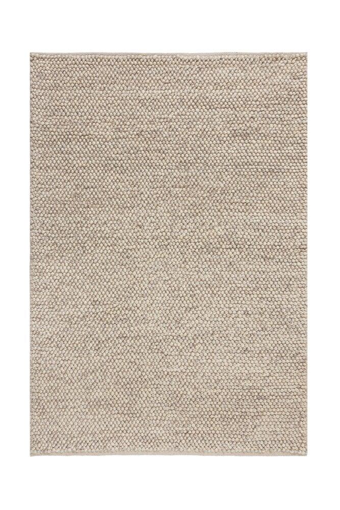 Flycarpets Minerals Uni Vloerkleed - Laagpolig - Wol - Bolletjes Modern - Naturel / Beige
