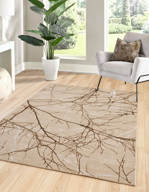 flycarpets Minye Modern Beige Taupe vloerkleed - Designer