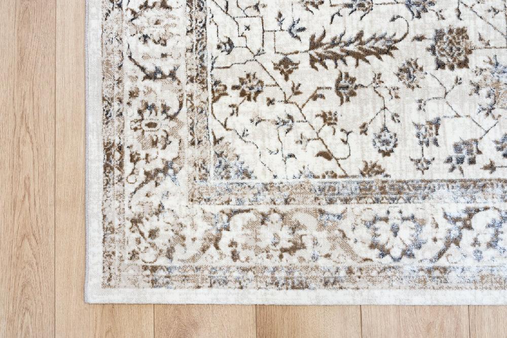 Flycarpets Minye Modern Crème / Beige / Grijs Vloerkleed - Designer