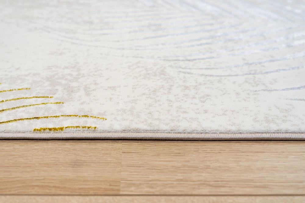 Flycarpets Minye Modern Crème Goud Vloerkleed - Designer