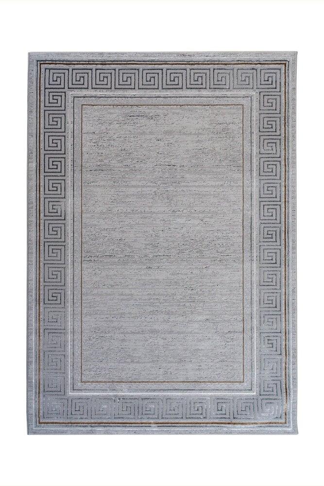 Flycarpets Minye Modern Grijs Vloerkleed - Romeins Motief