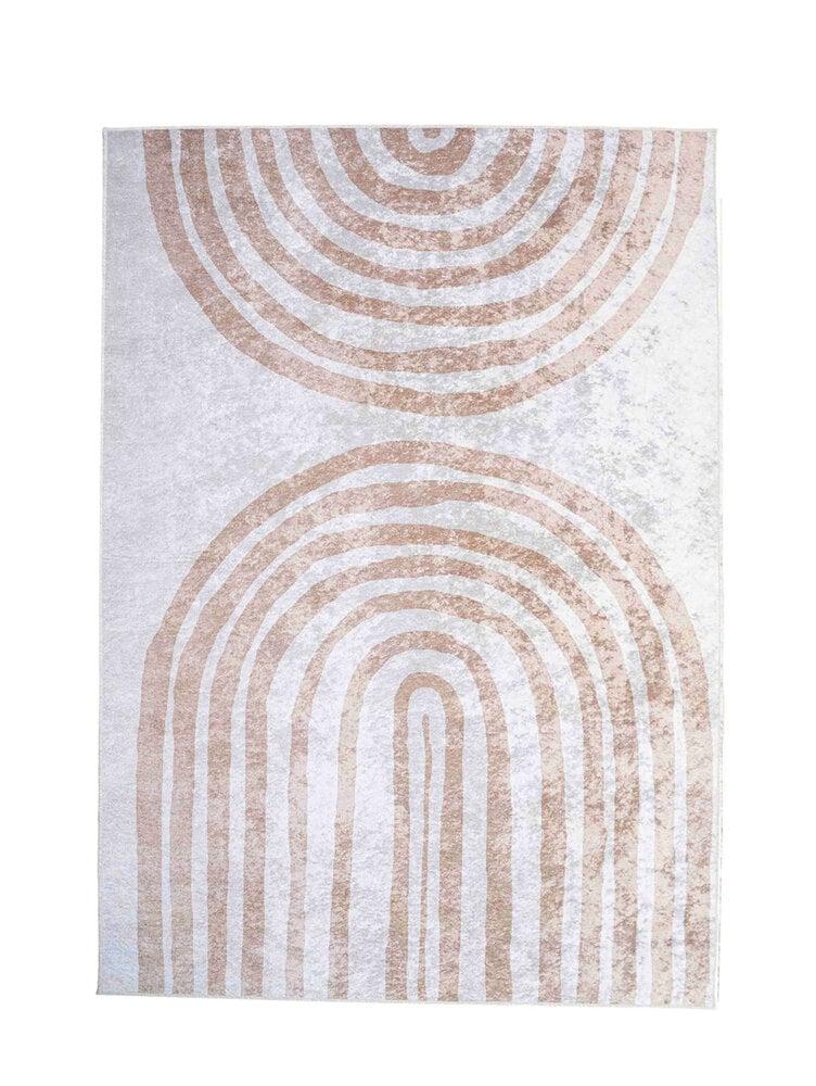 Flycarpets Modern Abstract Japandisch Vloerkleed - Ruby Wasbaar - Beige