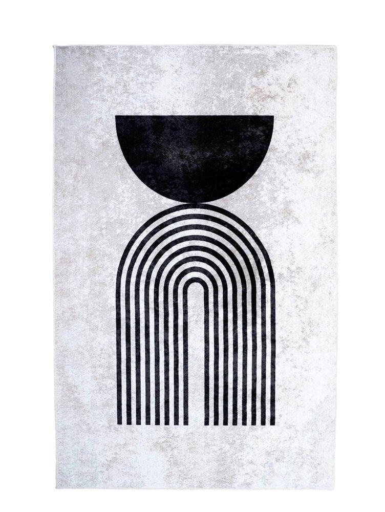 Flycarpets Modern Vloerkleed - Ruby Wasbaar - Crème / Zwart