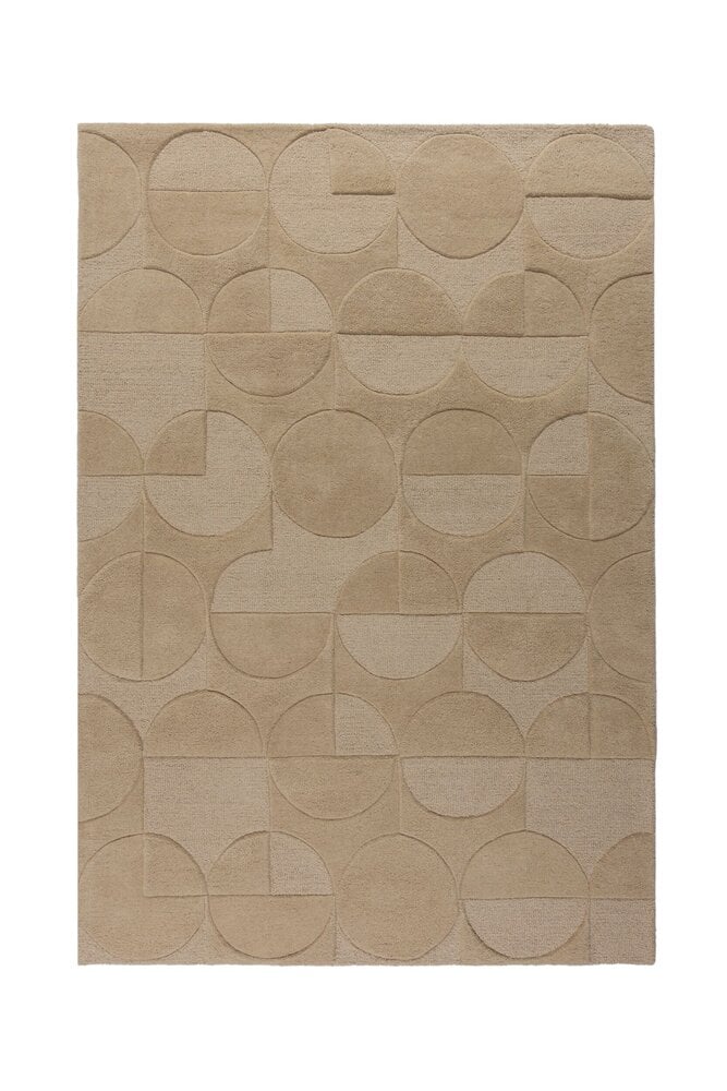 Flycarpets Modern Wollen Vloerkleed - Gigi Naturel / Beige