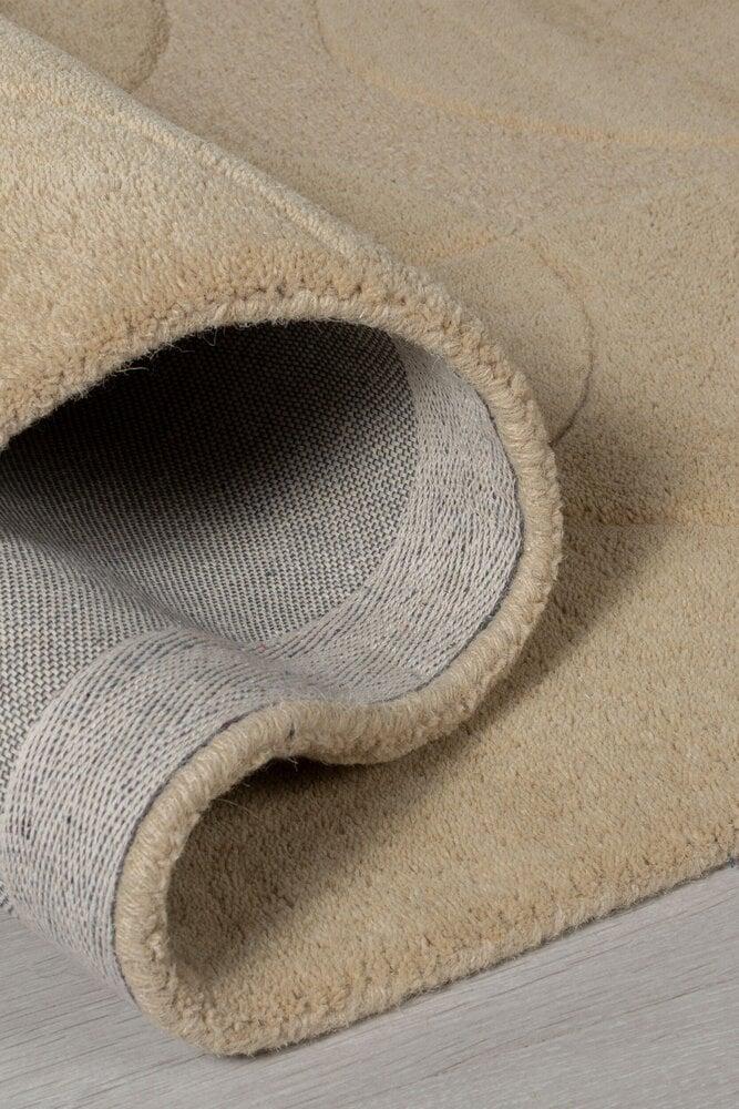 Flycarpets Modern Wollen Vloerkleed - Gigi Naturel / Beige